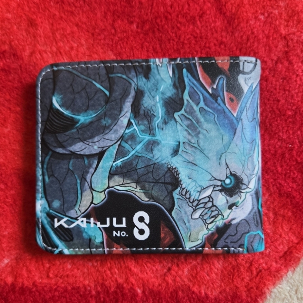 New kaiju no 8 anime manga leather wallet
